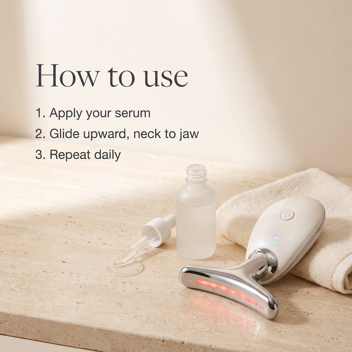 How to use the Korvella Sculpt Wand in three steps